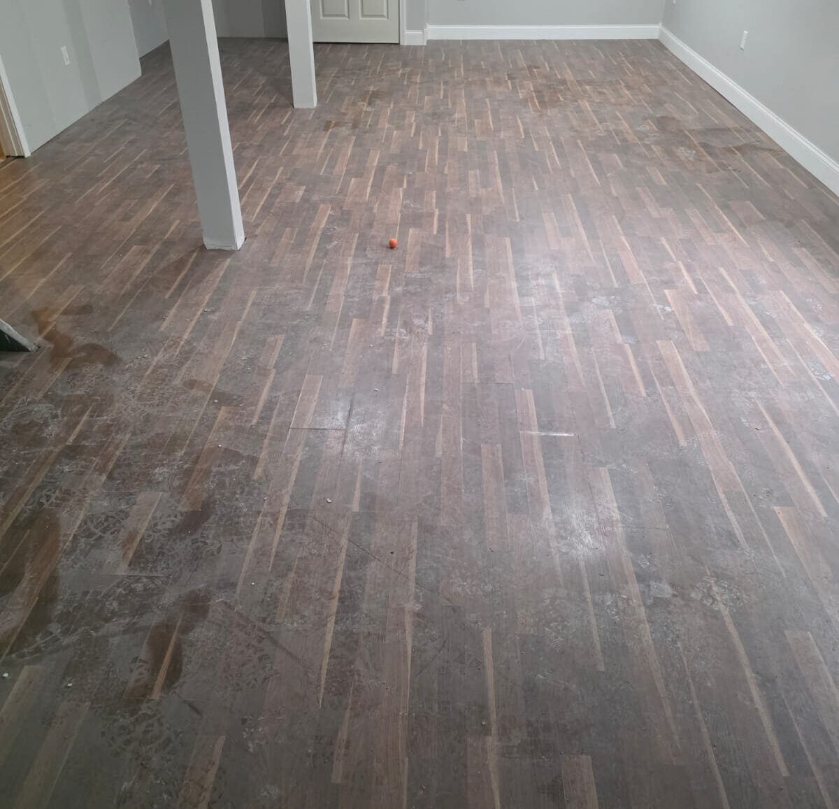 Post Construction Cleaning Floor in Appleton Before Post Construction Cleaning Floor in Appleton Before