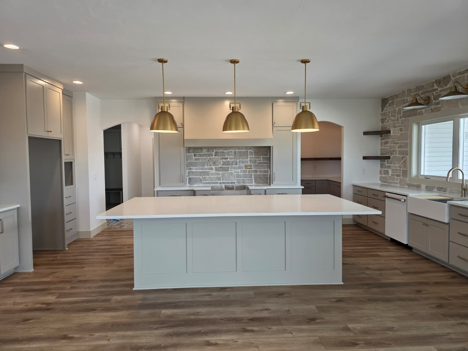 Post-construction kitchen cleaning in Appleton Wisconsin with detailed deep cleaning and polished surfaces